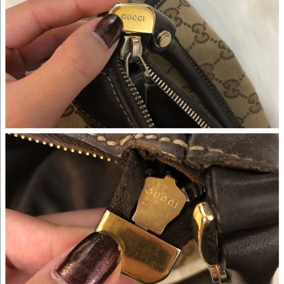 Vintage Gucci Monogram D Ring Hobo Bag - Picture 5 of 8